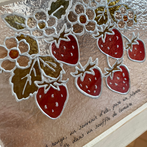 Fraise éternelle ─ クリアグラスアート|ひとつだけのかたち|いちごの
