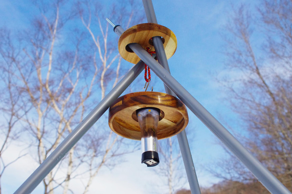 LEDランプシェード　木製(アカシア)　GOALZERO向け 4枚目の画像