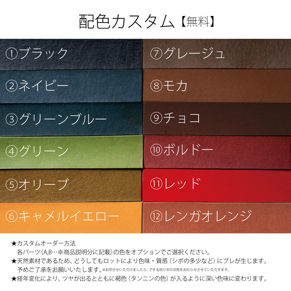 《開いたときに目を引く３色目》３色使いの本革名刺入れ(グレージュ×グリーンブルー×ブラック)【配色カスタム無料】 11枚目の画像