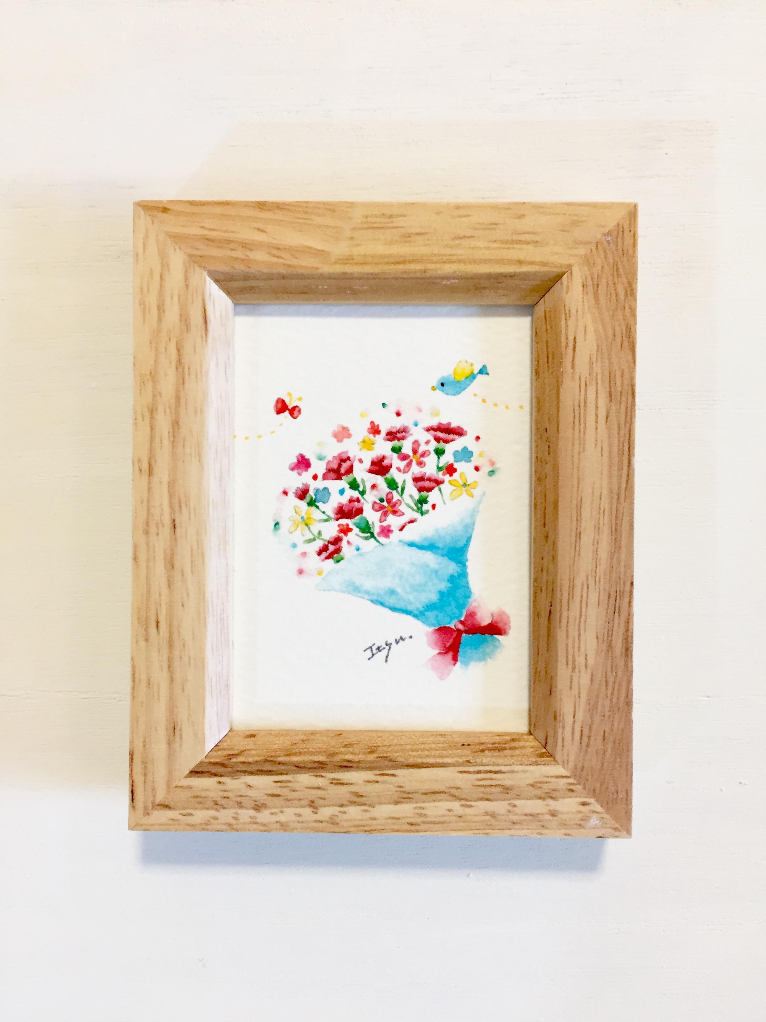 定番 【絵画作品】カーネーション【額付き】 絵画