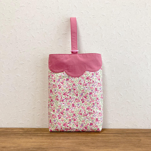 3点セット 選べる4色 まとめてお得 かわいい 花柄 スカラップ 入園入学