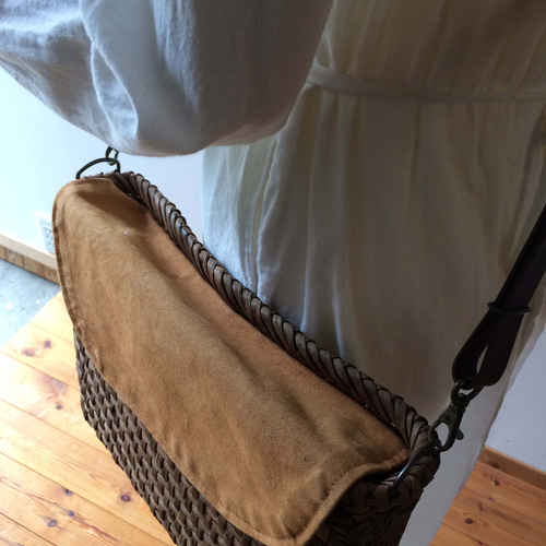 国産山葡萄バック7/9/11 山葡萄 かごバッグ 中 横長 六角花編み 7日以内返品送料無料 浴衣 かご