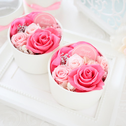 選べるメッセージ｜ローズピンクの華やかなプチフラワーボックス｜誕生日・母の日・ホワイトデー　pre.035 14枚目の画像