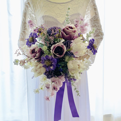 ウェディングブーケ チューリップ アーティフィシャルフラワー 造花 チューリップ.、ウェディングブーケ、造花ブーケ、アーティ