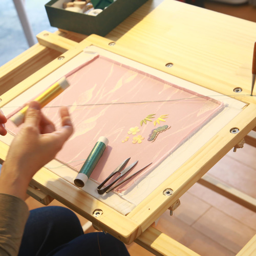 エディ刺繍枠用デスク 刺繍デスク D65【刺繍枠バー・ハーフテーブル付属】＃折りたたみ式