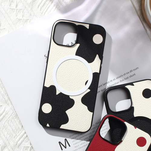 iphone ケース レザー マグセーフ対応 本革 大人かわいい 花柄 iphoneケース レザー 花柄 16 15 14 13 mini 本革 マグセーフ