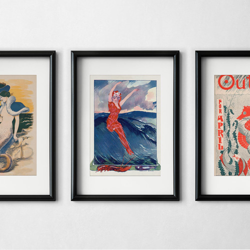 美品絵画ポスターアート額絵額縁アンティークレトロヴィンテージ