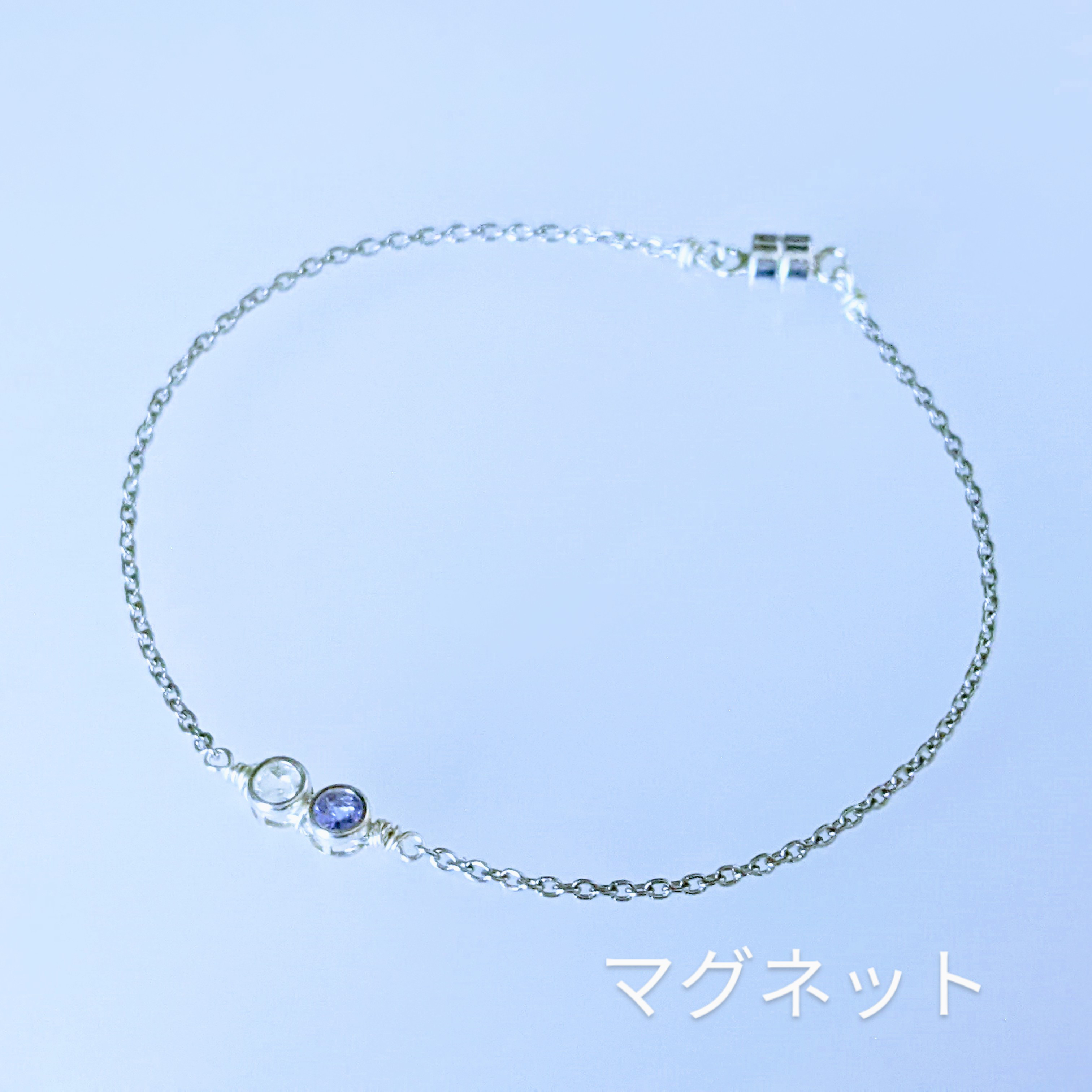 選べる【ペア♡誕生石 】14kgf/SV925と天然石のブレスレット☆アンクレット