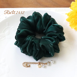 和柄】ラメ入り☆高級感のある幅広のリボンを付けた舞い散る桜の