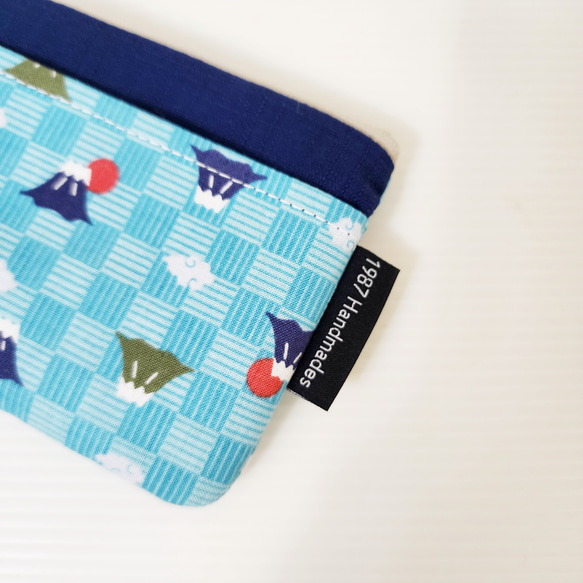 【小富士山-(深藍)】 HOT!!! 日系感 零錢包 拉鏈袋 交換禮物 第3張的照片