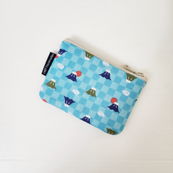 【小富士山-(深藍)】 HOT!!! 日系感 零錢包 拉鏈袋 交換禮物 第4張的照片