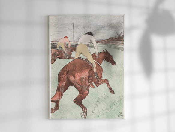 【NO.57】競馬☆乗馬☆アニマルヴィンテージアートポスター☆ヴィンテージイラスト 10枚目の画像