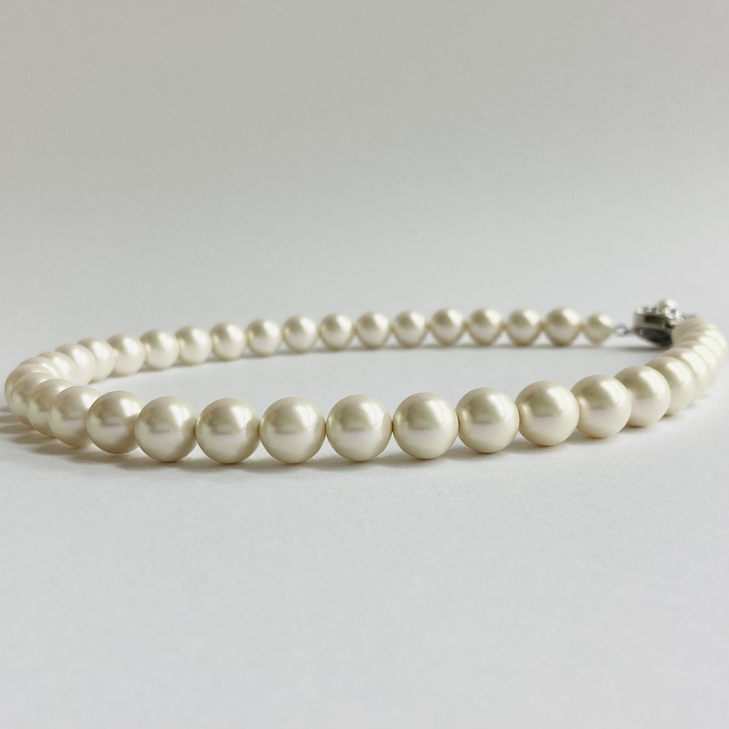 【再販】貝パールネックレス/10mm約42cm/エクリュピンク/R/made in japan