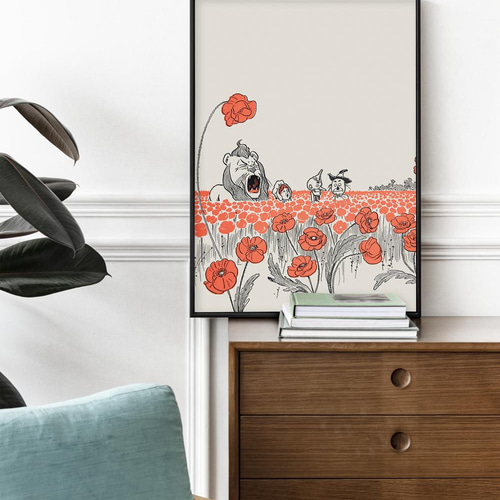 NO.62】オズの魔法使いインテリアアートポスター☆ヴィンテージ