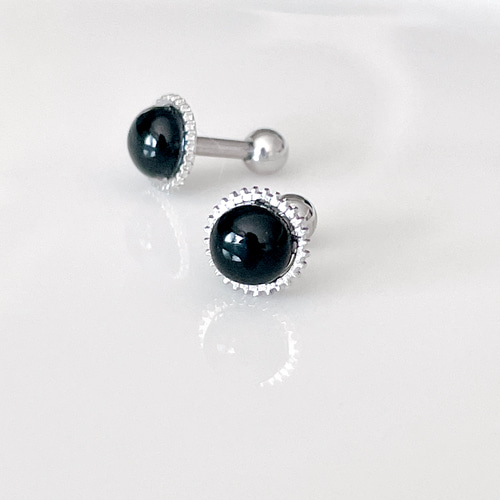 天然石 オニックス ≫70-80s ヴィンテージ*天然石 オニキス ワイン グラス 2客*オニックス