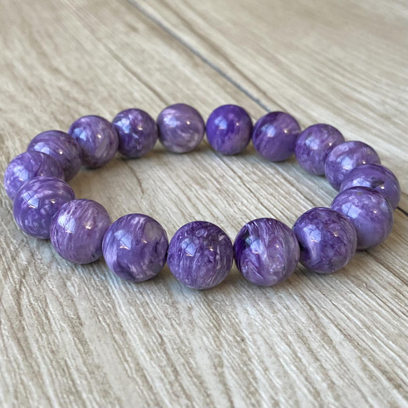 チャロアイト12ミリ癒しの石パワーストーンブレスレット天然石 