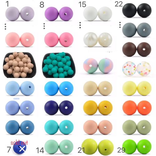 お花のカフェリード】❤︎4本編みor6本編み❤︎選べるビーズ パラ