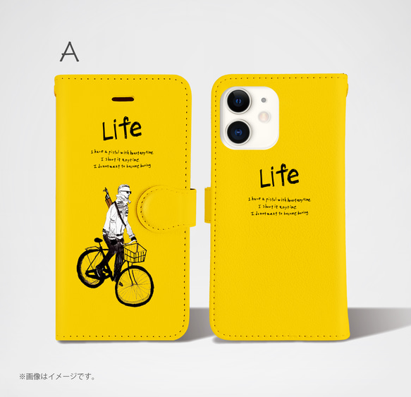 「LIFE」 Original手帳型iPhoneケース 3枚目の画像