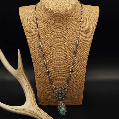 CNK-60 カスタム インディアンジュエリー ナバホチェーンと