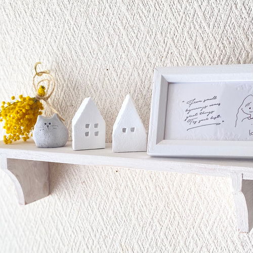 白くて小さなわたしのお家 4個 ♡ アロマストーン インテリア