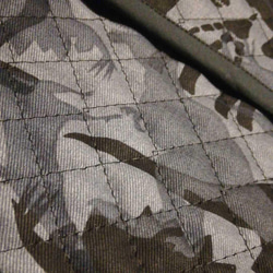 防災頭巾カバー　椅子の背もたれ用　黒恐竜 3枚目の画像