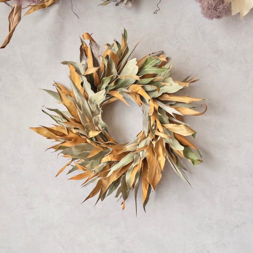 ✨人気花材❗️【204】50本 グレビリアゴールド　ドライ　スワッグ リース グレビリアゴールドのドライリース ✨人気花材❗️【I】50本