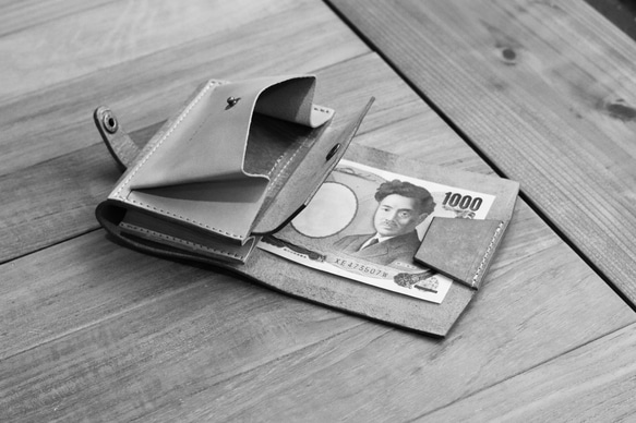 コンパクト財布　CHODOEE ブラック（NERO） 12枚目の画像