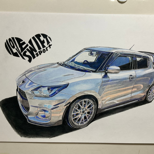 車 バイク描きます(色鉛筆) イラスト アトリエ雅夫 通販 車 バイク描きます(色鉛筆) イラスト アトリエ雅夫 通販