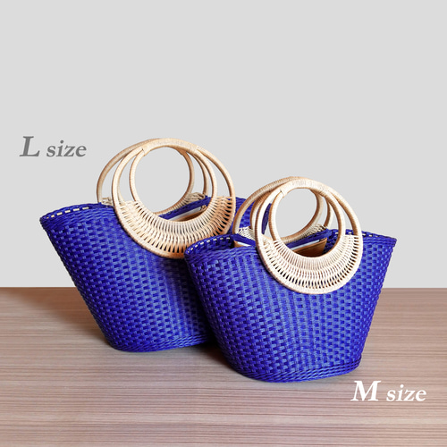 クラシコム ころんと丸い、レザーハンドルのかごバッグ（ラタン×本革） m20271691695_1.jpg?1744807513