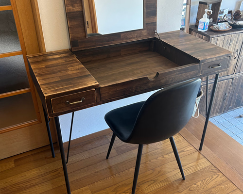 クレマ　アンティーク　木製ドレッサー・鏡台セット　引き取り限定 20695245d283dca51a72996666fb07