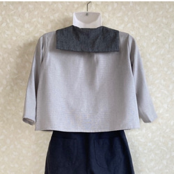 【10%OFF】子供服 セーラーカラー キッズ ブラウス シャツ 80 90 100サイズ 2枚目の画像