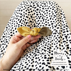 主推商品⭐️非常受歡迎，已售出284件《亞麻雙色》卡其色 x 芥末黃絲帶髮圈 第4張的照片