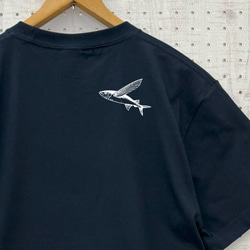 最大3日納期 さんま Ｔシャツ 選べるカラー 3色 白 紺 ベージュ メンズ レディース 半袖 ホワイト ネイビー 11枚目の画像