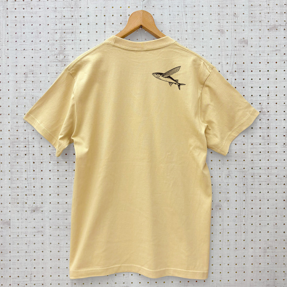 最大3日納期 さんま Ｔシャツ 選べるカラー 3色 白 紺 ベージュ メンズ レディース 半袖 ホワイト ネイビー 15枚目の画像