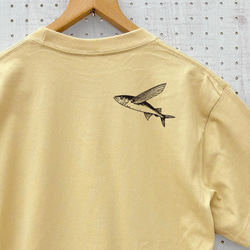 最大3日納期 さんま Ｔシャツ 選べるカラー 3色 白 紺 ベージュ メンズ レディース 半袖 ホワイト ネイビー 12枚目の画像