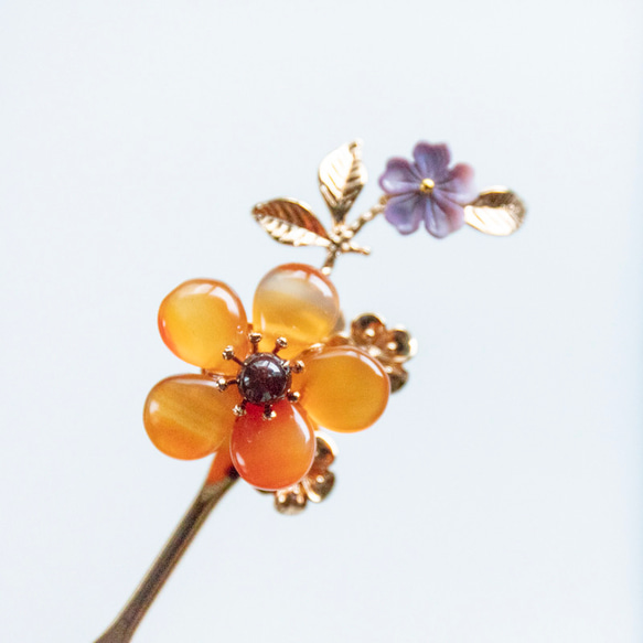 メノウとアジメスト飾り用お花