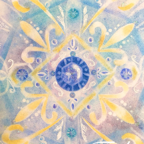 アンティーク　手描き肖像画　水彩画　ロココ ロココ娘」水彩画