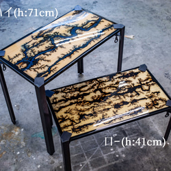 桜のレジンテーブルVol.1「桜吹雪」（ローテーブル） 13枚目の画像