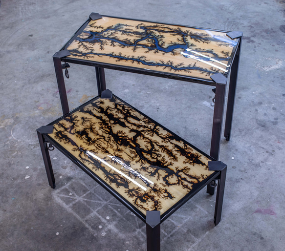 桜のレジンテーブルVol.1「桜吹雪」（ローテーブル） 14枚目の画像