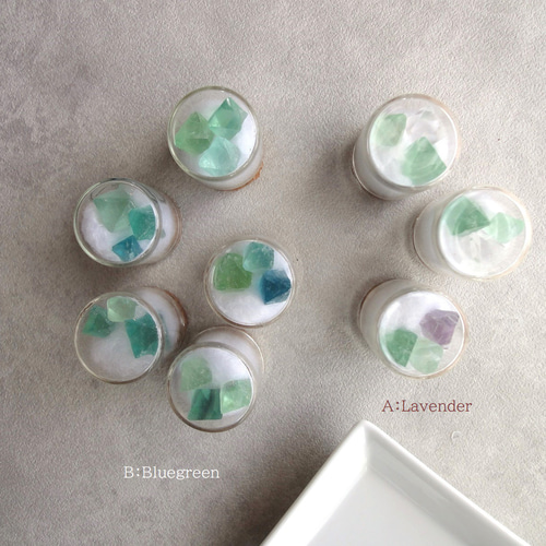 鉱物標本】緑の色彩セット （0.329ct☆パライバトルマリン☆鉱物標本  