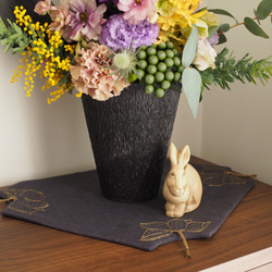 【再販】お家時間を豊かに。 | 手刺繍で彩るお花のランチョンマット 9枚目の画像