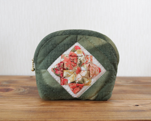 ●みく●ポーチ　ハンドメイド 花柄キルト CERCA｜Pochi Pouch/(W)花柄 キルティング ポーチ | Rakuten