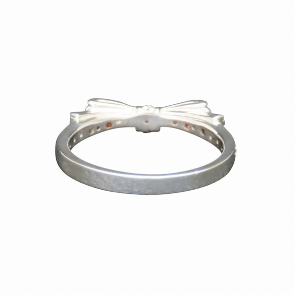 リボンリング 指輪 シルバー925 【刻印無料】 リボン リング シルバーアクセサリー シルバー レディース 女性 5枚目の画像