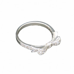 リボンリング 指輪 シルバー925 【刻印無料】 リボン リング シルバーアクセサリー シルバー レディース 女性 3枚目の画像