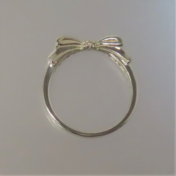 リボンリング 指輪 シルバー925 【刻印無料】 リボン リング シルバーアクセサリー シルバー レディース 女性 6枚目の画像