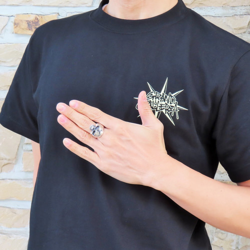 スカルリング 指輪 シルバー925 K18YG 【刻印無料】 スカル 骸骨