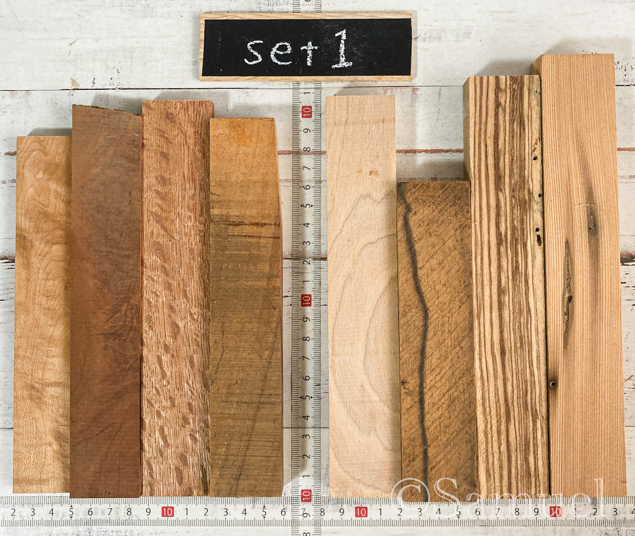 ◍四角柱『通におすすめプロものけぞる銘木セット』日本 世界の木 広葉樹 銘木 木材 WorldTreeWood C309