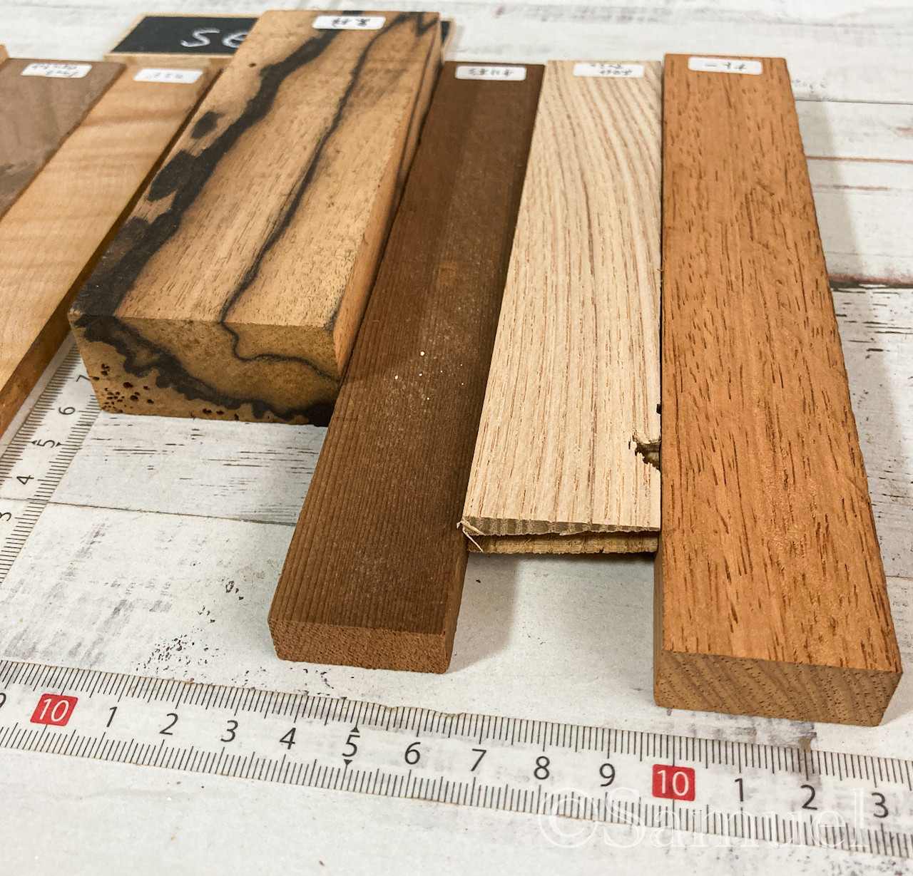 ◍四角柱『通におすすめプロものけぞる銘木セット』日本 世界の木 広葉樹 銘木 木材 WorldTreeWood C309