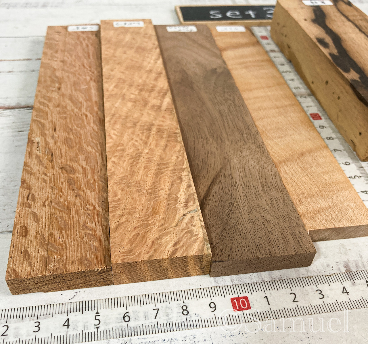 ◍四角柱『通におすすめプロものけぞる銘木セット』日本 世界の木 広葉樹 銘木 木材 WorldTreeWood C309