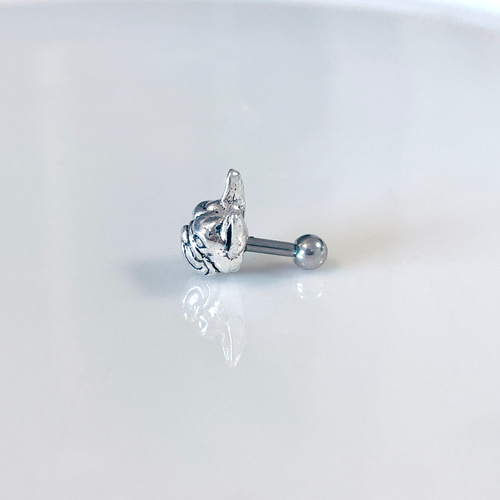 フレンチブルドッグ アニマル 犬 ボディピアス 14G 16G 18G